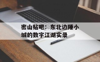 密山贴吧：东北边陲小城的数字江湖实录