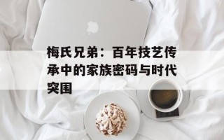 梅氏兄弟：百年技艺传承中的家族密码与时代突围