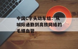 中国C字头动车组：从城际通勤到高铁网络的毛细血管