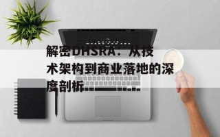 解密DHSRA：从技术架构到商业落地的深度剖析