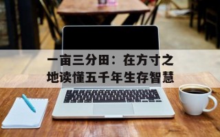 一亩三分田：在方寸之地读懂五千年生存智慧