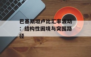 巴基斯坦卢比汇率波动：结构性困境与突围路径