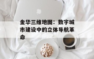金华三维地图：数字城市建设中的立体导航革命
