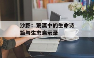 沙野：荒漠中的生命诗篇与生态启示录
